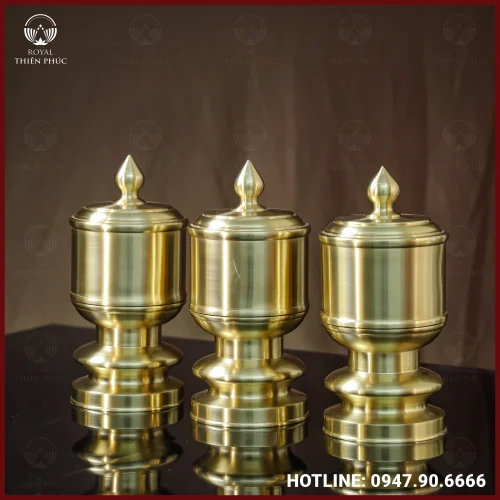 Bộ đài thờ bằng đồng catut cao cấp