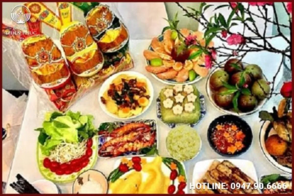Mâm cúng ông Táo đầy đủ