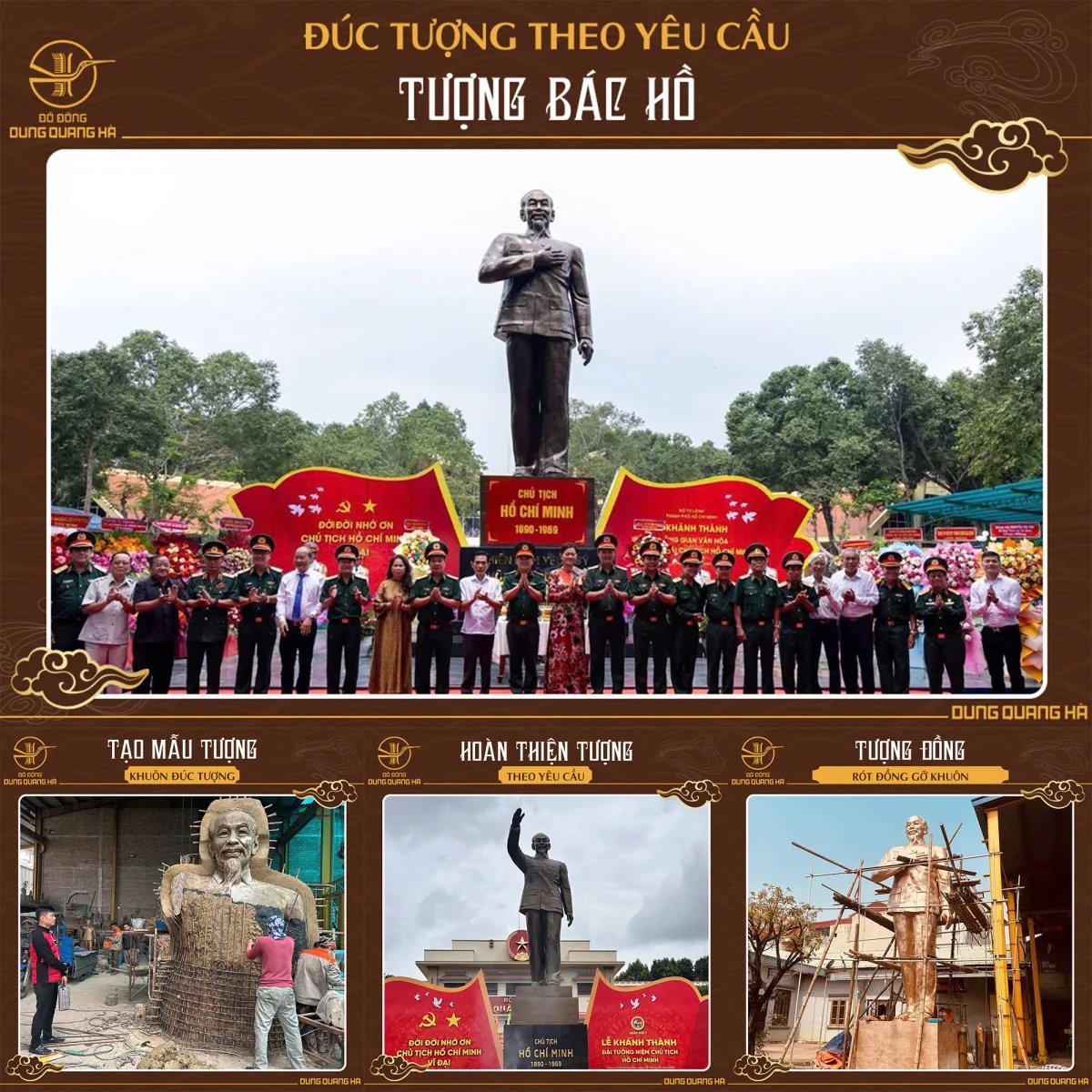 Tượng đồng Bác Hồ chuẩn thần thái – Lưu giữ giá trị hàng trăm năm