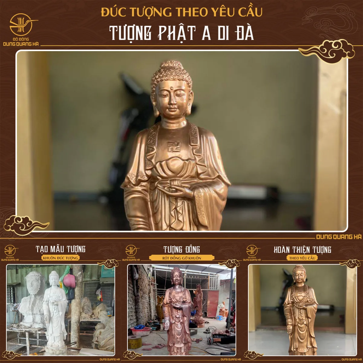 Quy trình đúc tượng A Di Đà