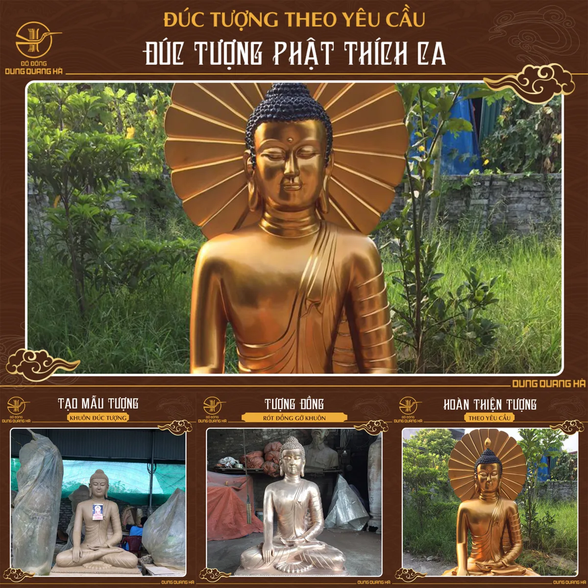 Quy trình đúc tượng Phật Thích Ca