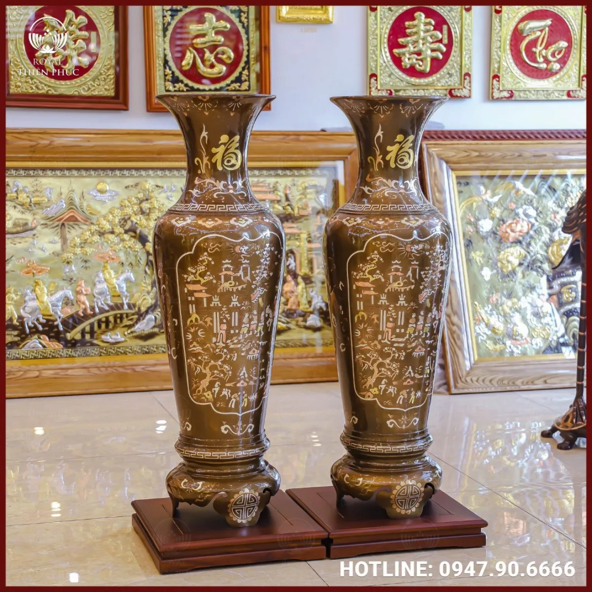 Độ bền của lọ lộc bình đồng đỏ khảm tam khí