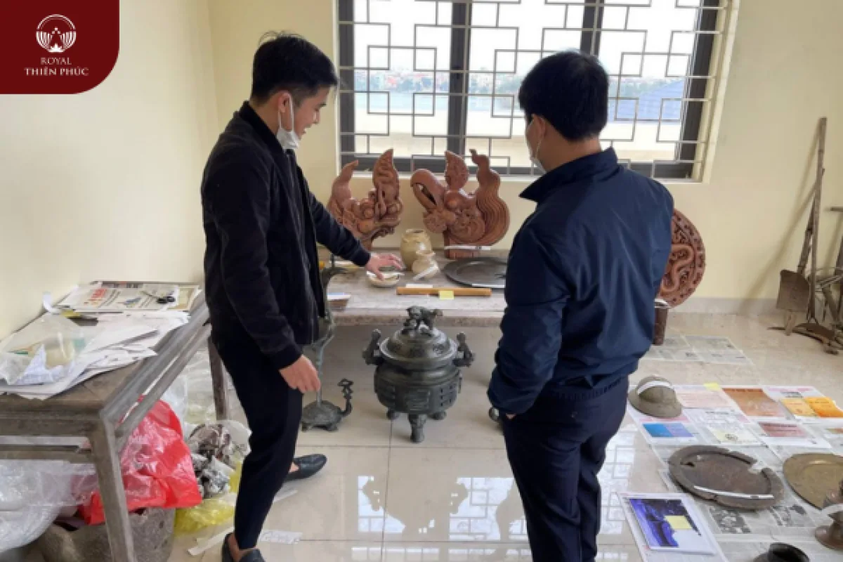 Đồ đồng Thiên Phúc nhận phục chế bộ đỉnh đồng thời Lý