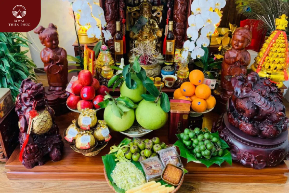 Những loại trái cây dâng lên bàn thờ Thần Tài