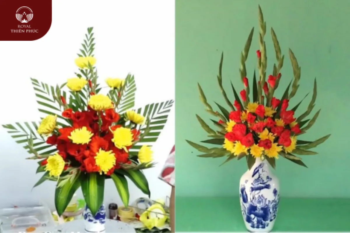 Những cách cắm hoa cúc bàn thờ Phật đơn giản, đẹp mắt