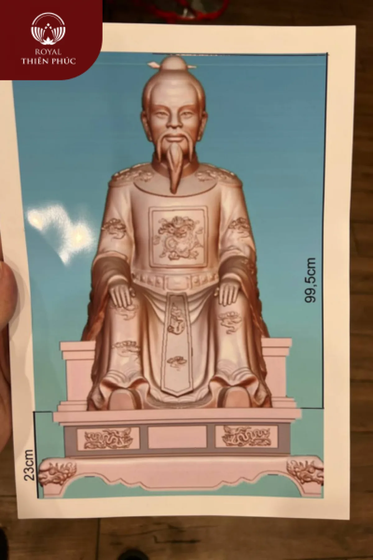 Đúc tượng cụ tổ bằng đồng