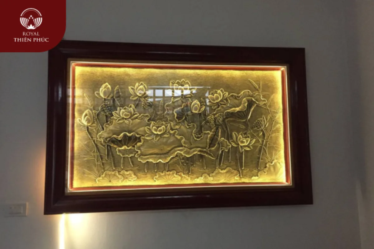 Tranh sen hạc