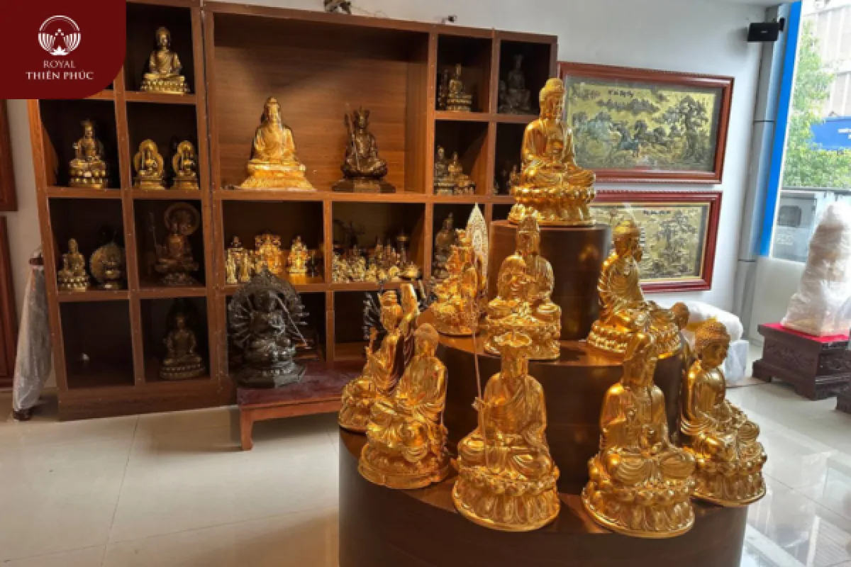 Thỉnh tượng Chuẩn Đề bằng đồng