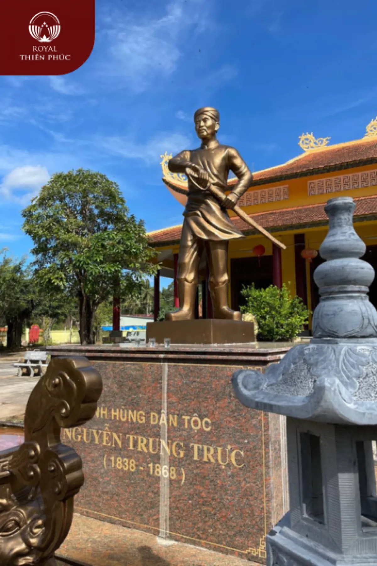 Tượng Nguyễn Trung Trực bằng đồng đỏ