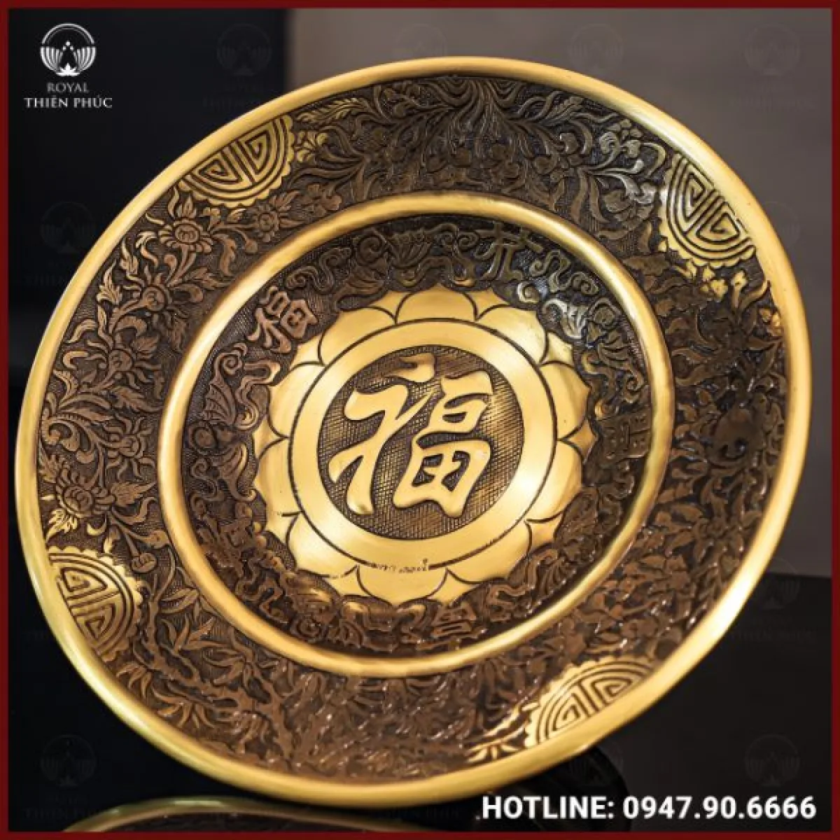 Mâm bồng bằng đồng hai công nghệ