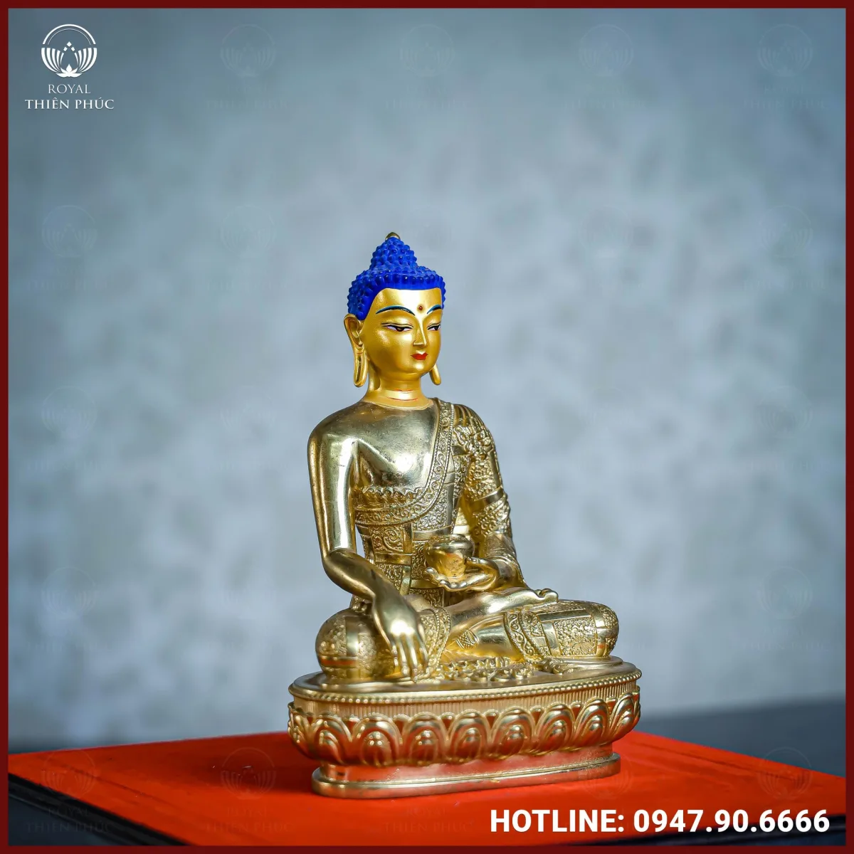 Tôn tượng Thích Ca đồng Đài Loan 17cm