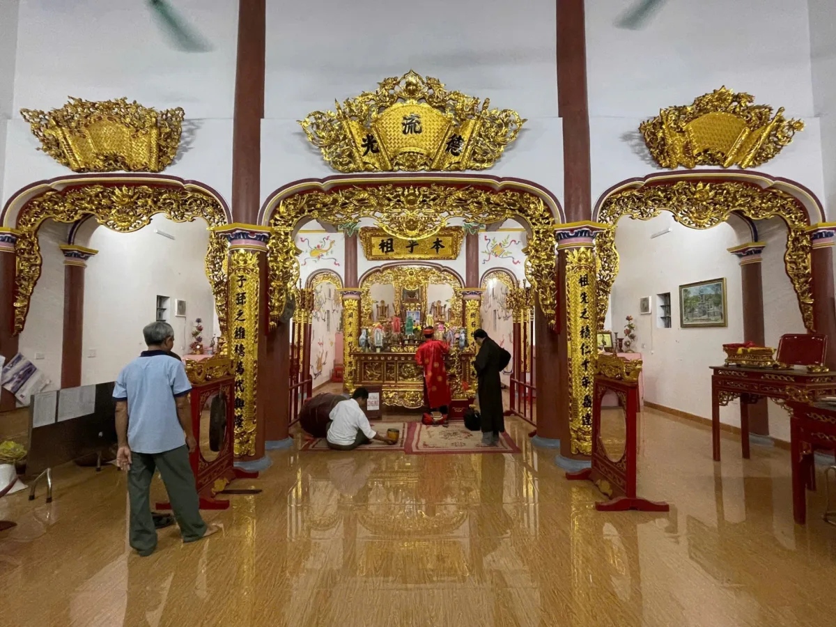 Đồ đồng Thiên Phúc thực hiện lễ đúc tượng cụ tổ diễn ra tại Giao Thuỷ, Nam Định
