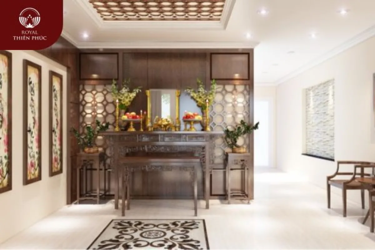 Có Nên Đặt Cửa Phòng Thờ Đối Diện Cầu Thang Không?