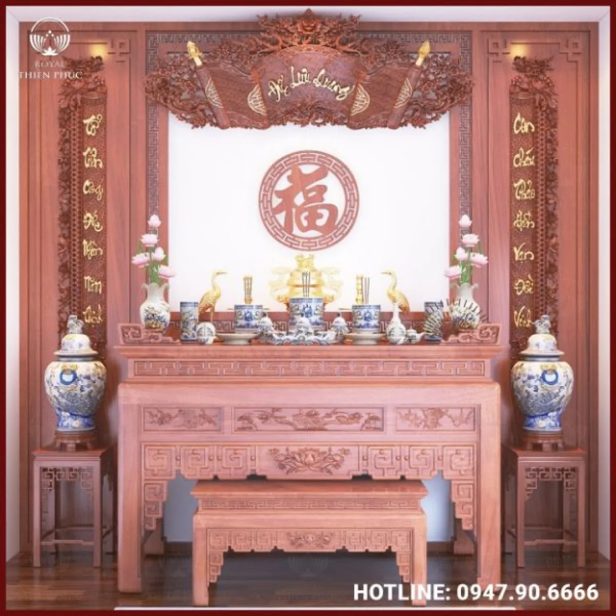 Thiết kế phòng thờ: Nỗi trăn trở tối ưu diện tích & giải pháp đẹp, chuẩn phong thủy an gia