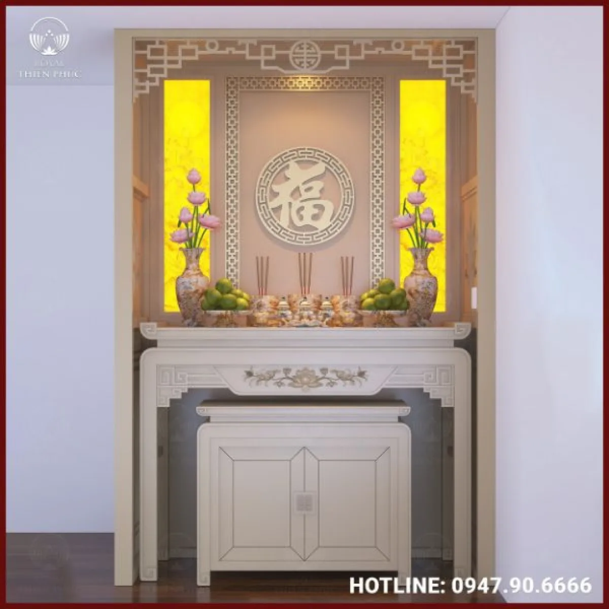 Bản thiết kế phòng thờ - Mẫu 1