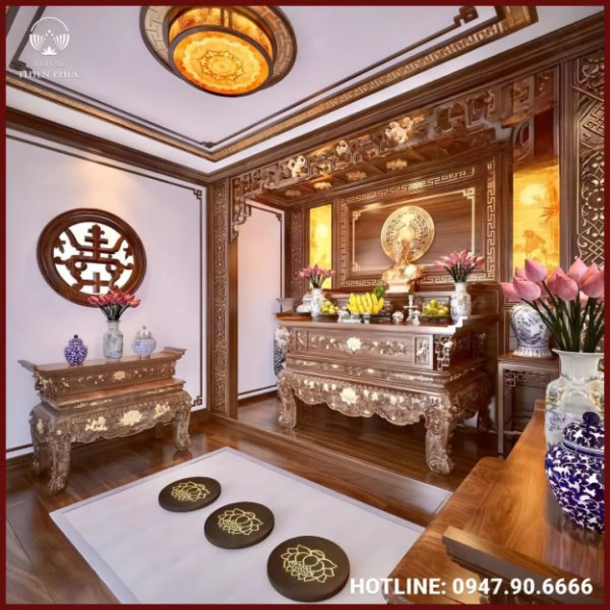 Bản thiết kế phòng thờ - Mẫu 2