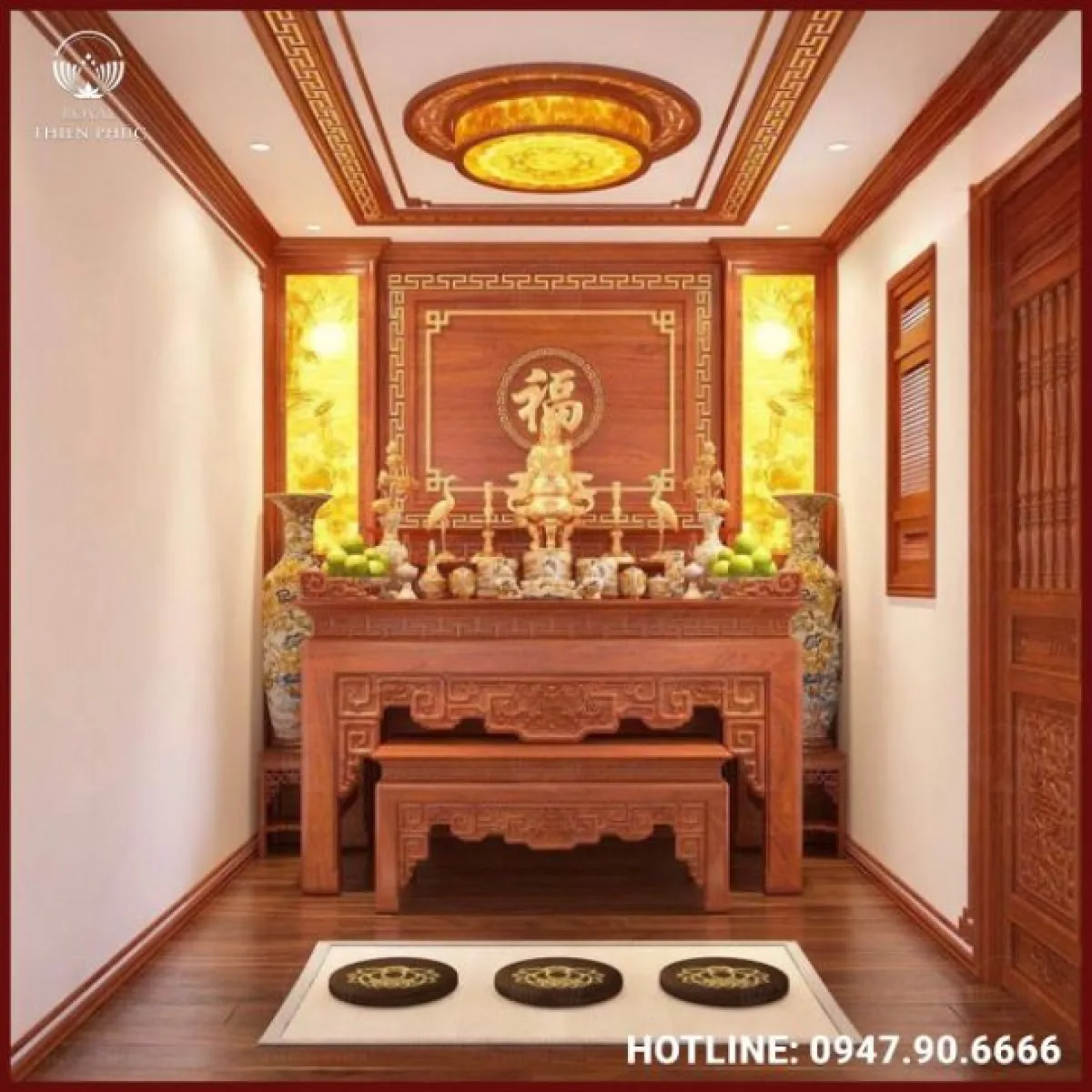 Bản thiết kế phòng thờ - Mẫu 4