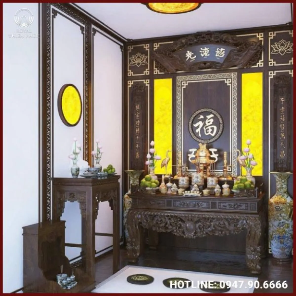 Bản thiết kế phòng thờ - Mẫu 7