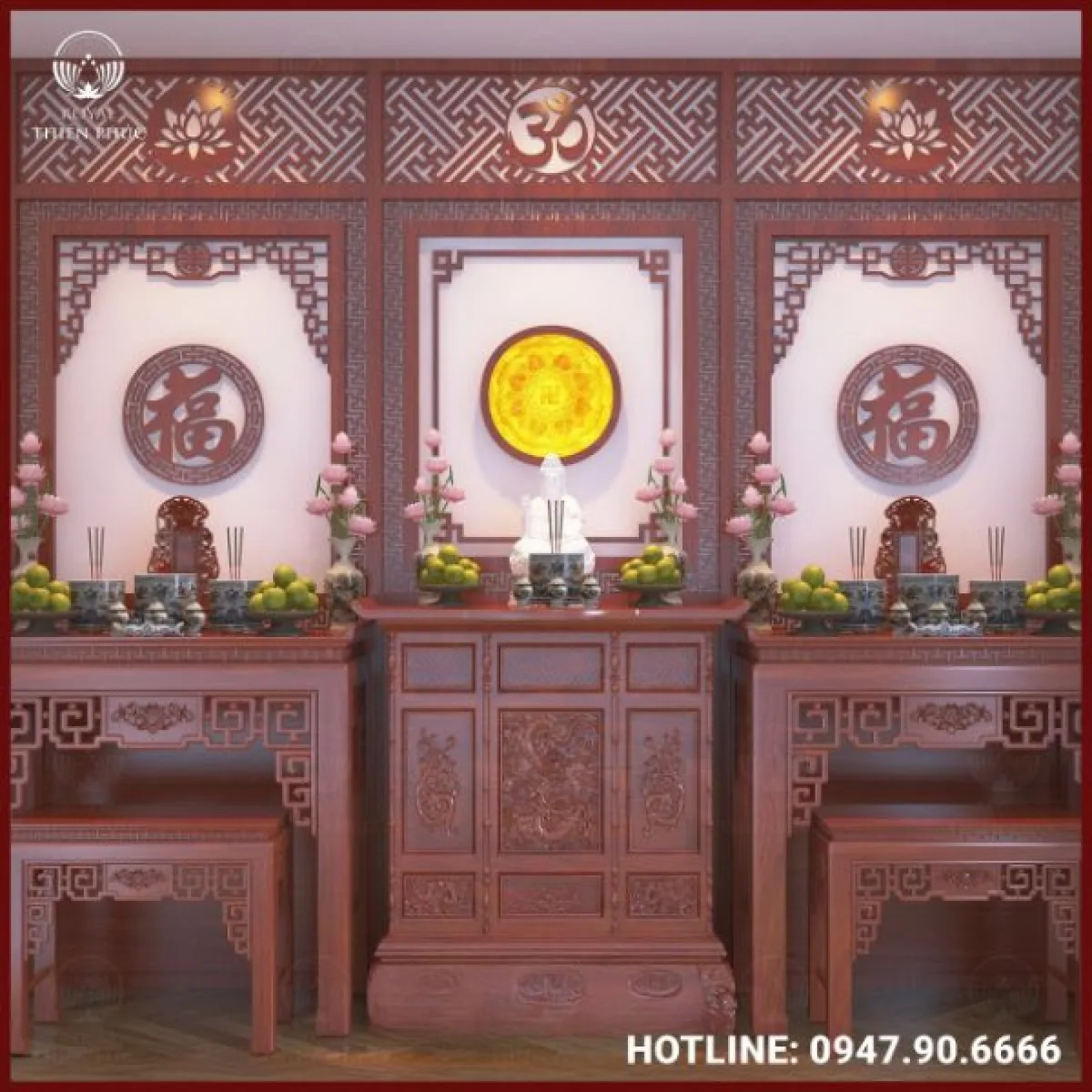 Bản thiết kế phòng thờ - Mẫu 9