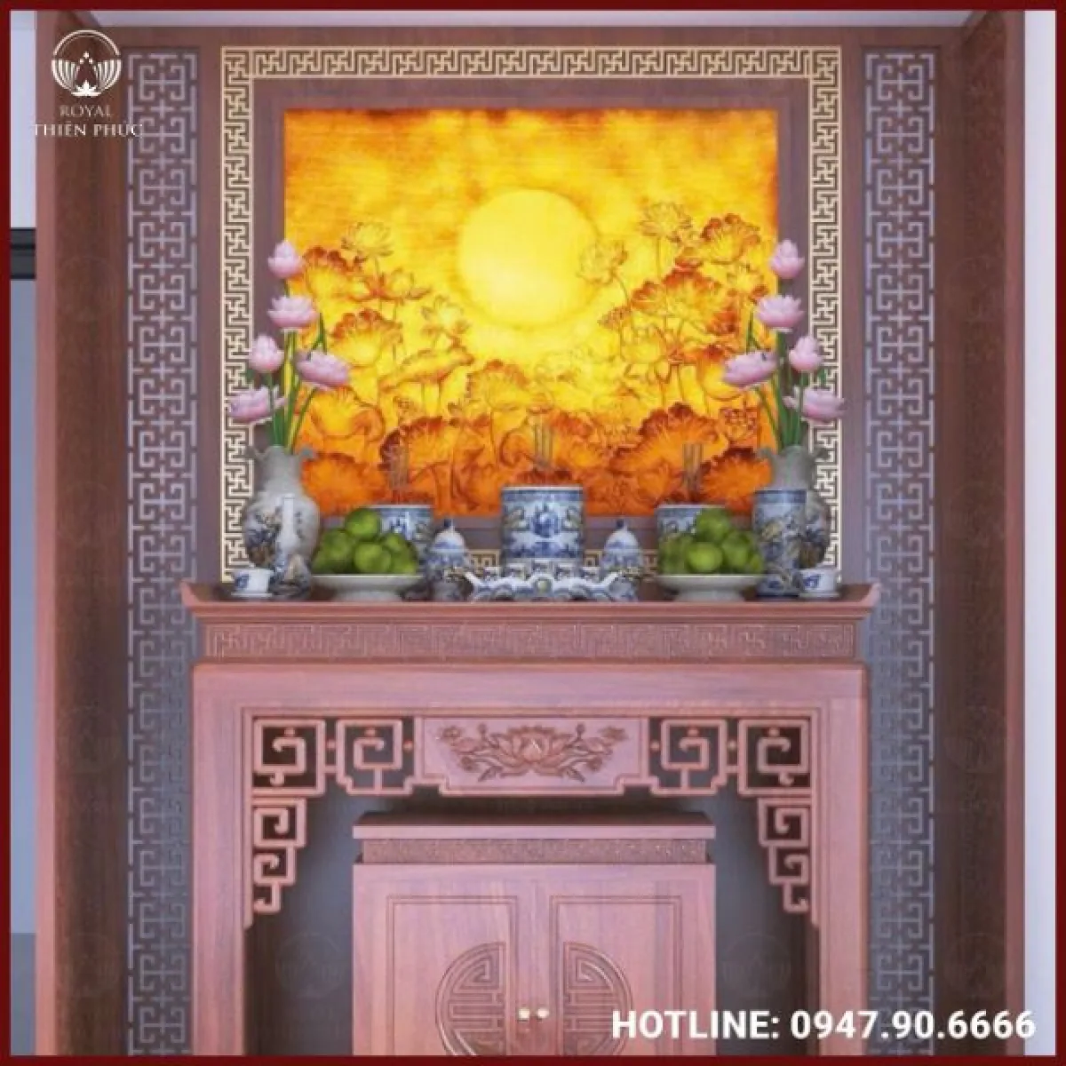 Bản thiết kế phòng thờ - Mẫu 11