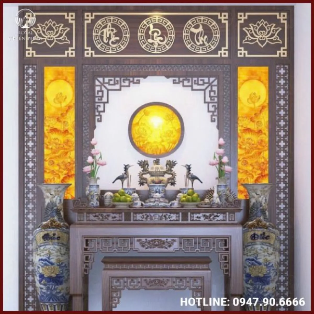 Quy trình thiết kế phòng thờ tại đồ đồng Thiên Phúc