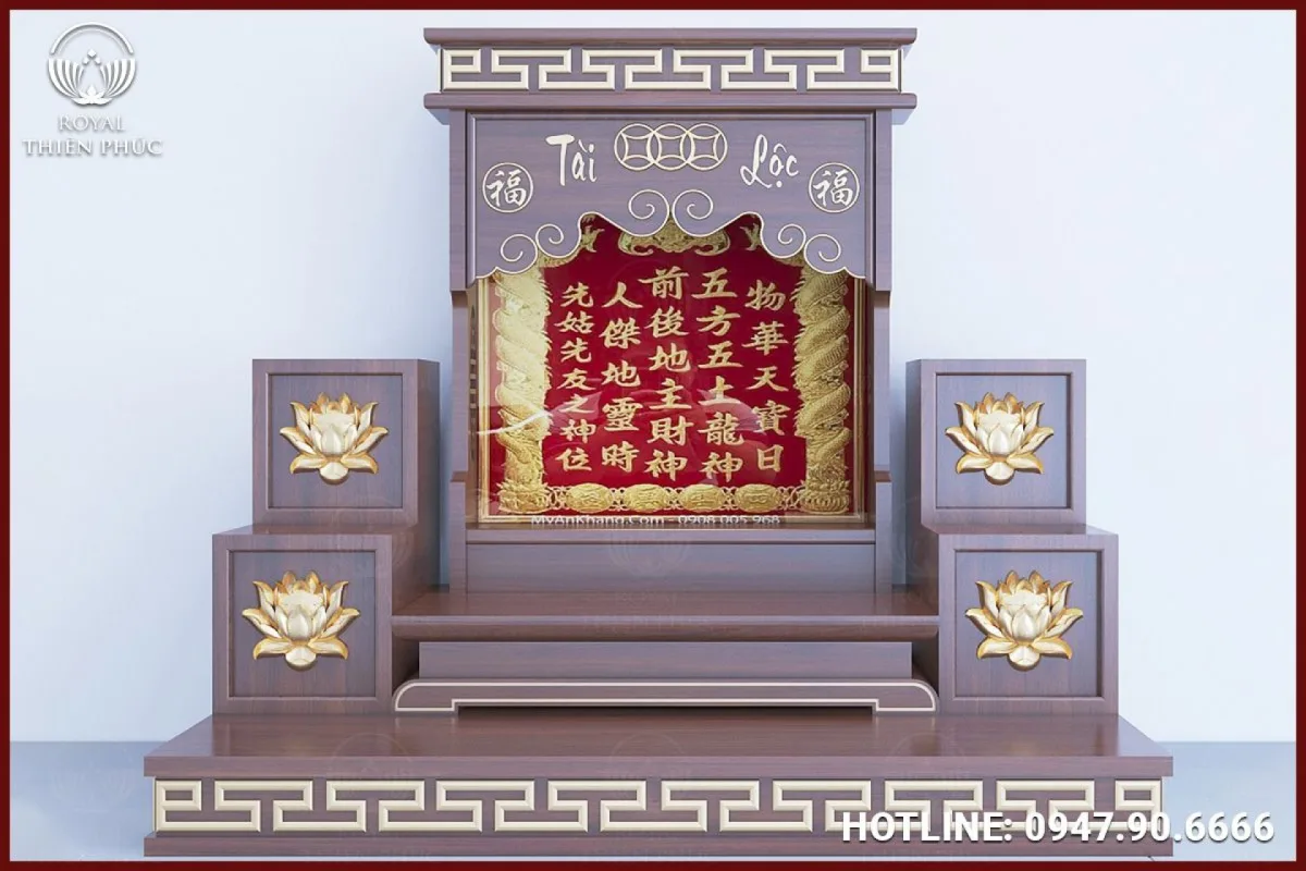 Nội thất phòng thờ Thần Tài