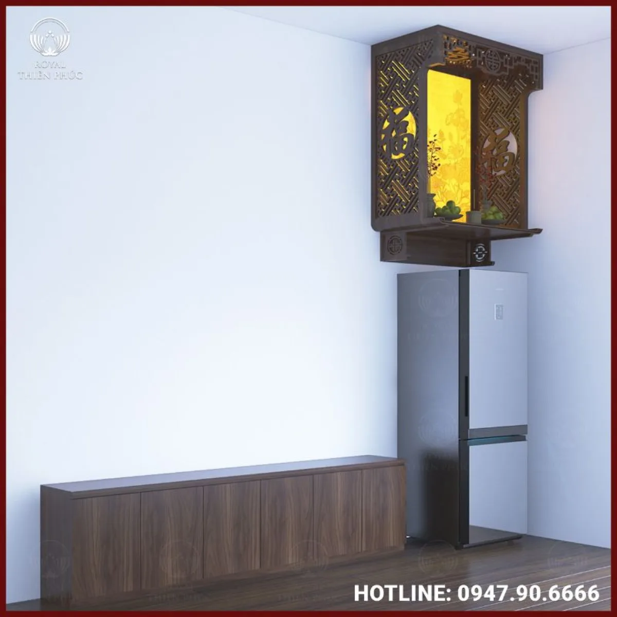 Các loại nội thất của bàn thờ chung cư