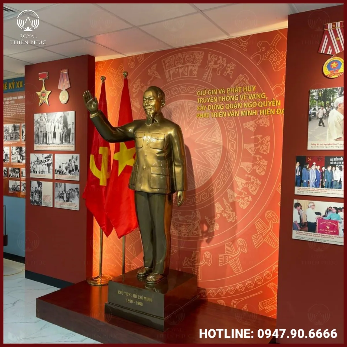Tượng Bác Hồ bằng đồng
